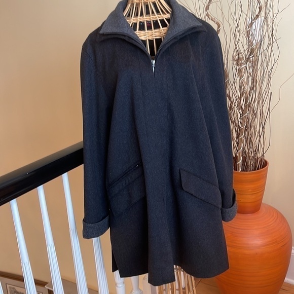 Steinbock 🔥SALE🔥Tyrol/Austria black and grey Cashmere and Virgen  Wool coat - Picture 5 of 14